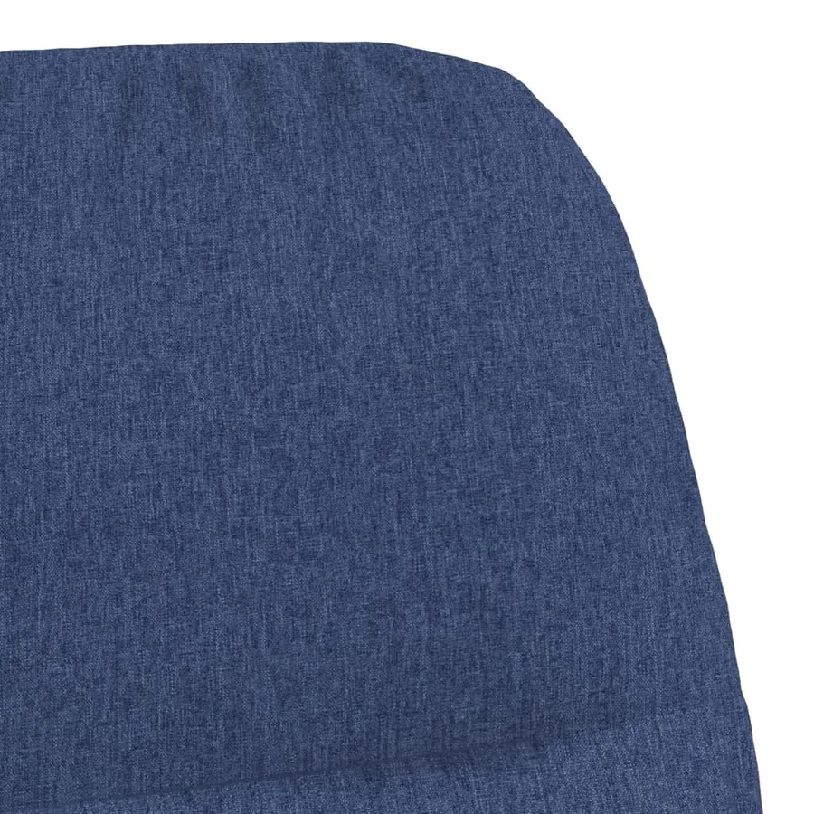 Chaise à bascule Bleu Tissu - 6