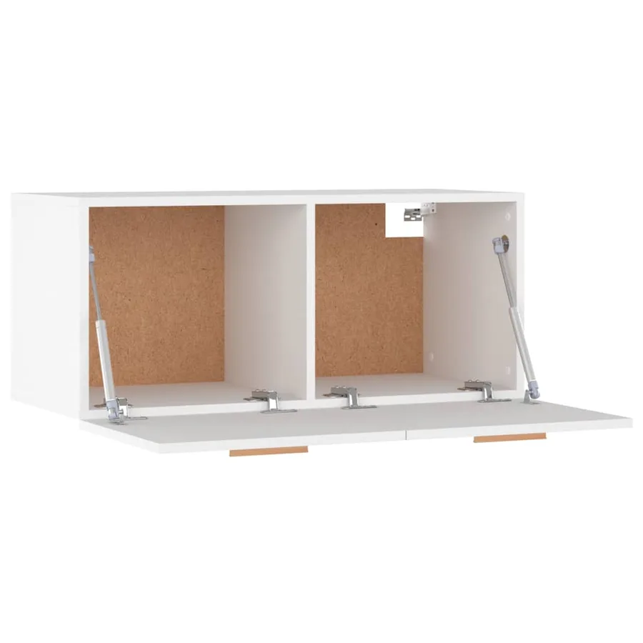 Armoire murale Blanc 80x35x36,5 cm Bois d'ingénierie - 8