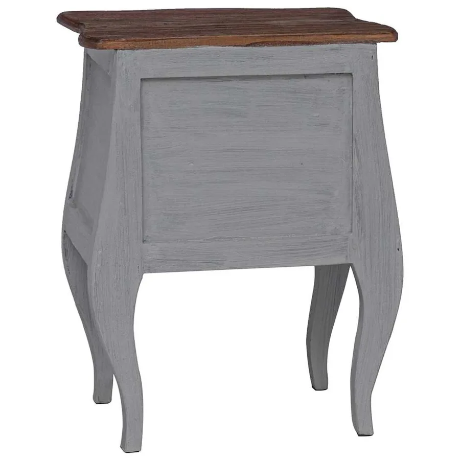 Table de chevet bois d'acajou massif 48x35x64 cm - 7