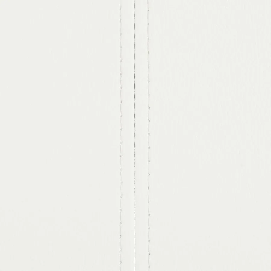 Chaises à manger cantilever lot de 6 blanc similicuir - 7