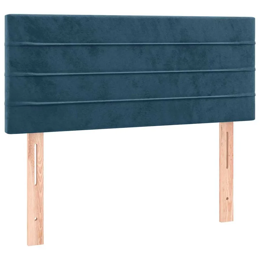 Tête de lit à LED Bleu foncé 90x5x78/88 cm Velours - 4
