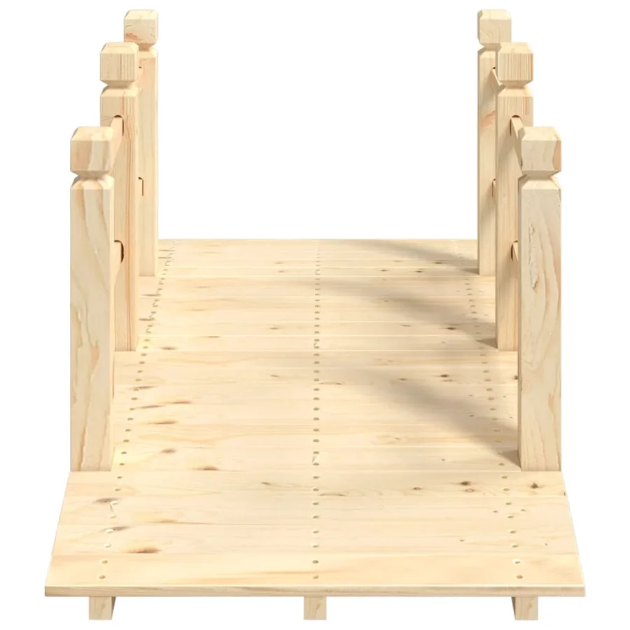 Pont de jardin avec garde-corps 150x67x56cm bois massif épicéa - 4
