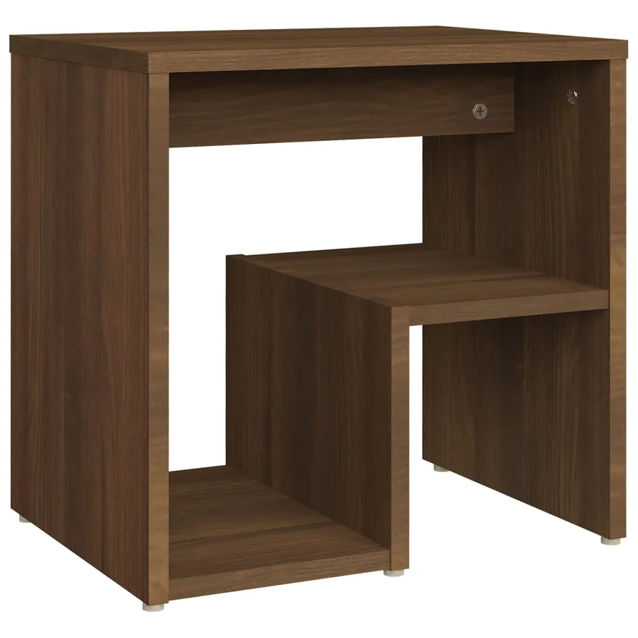 Table de chevet Chêne marron 40x30x40 cm Bois d'ingénierie - 2
