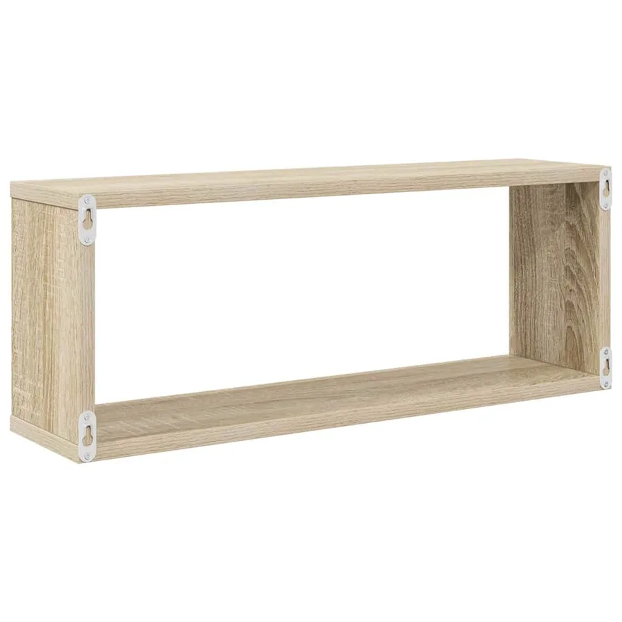 Étagères murales cube 6 pcs Chêne sonoma Bois d’ingénierie - 7