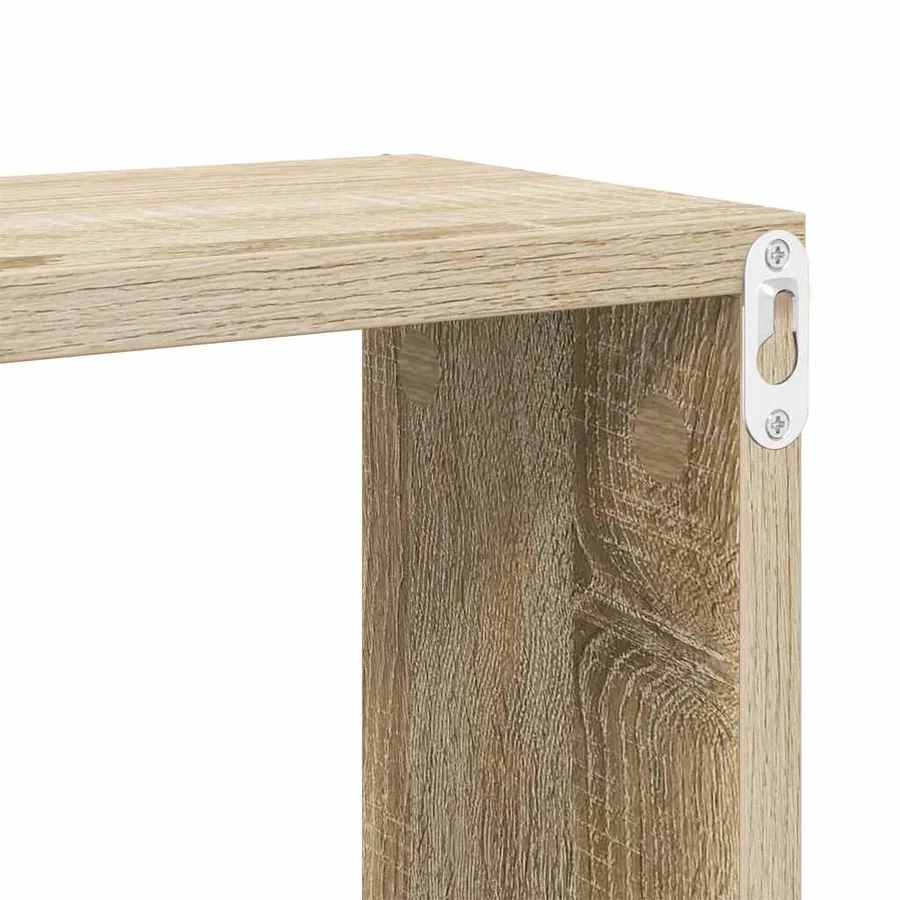 Étagères murales cube 6 pcs Chêne sonoma Bois d’ingénierie - 8