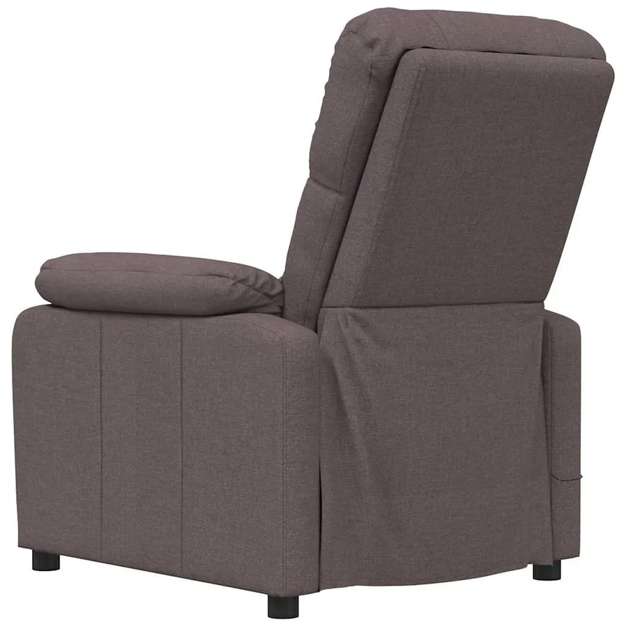 Fauteuil de massage Marron foncé Tissu - 5
