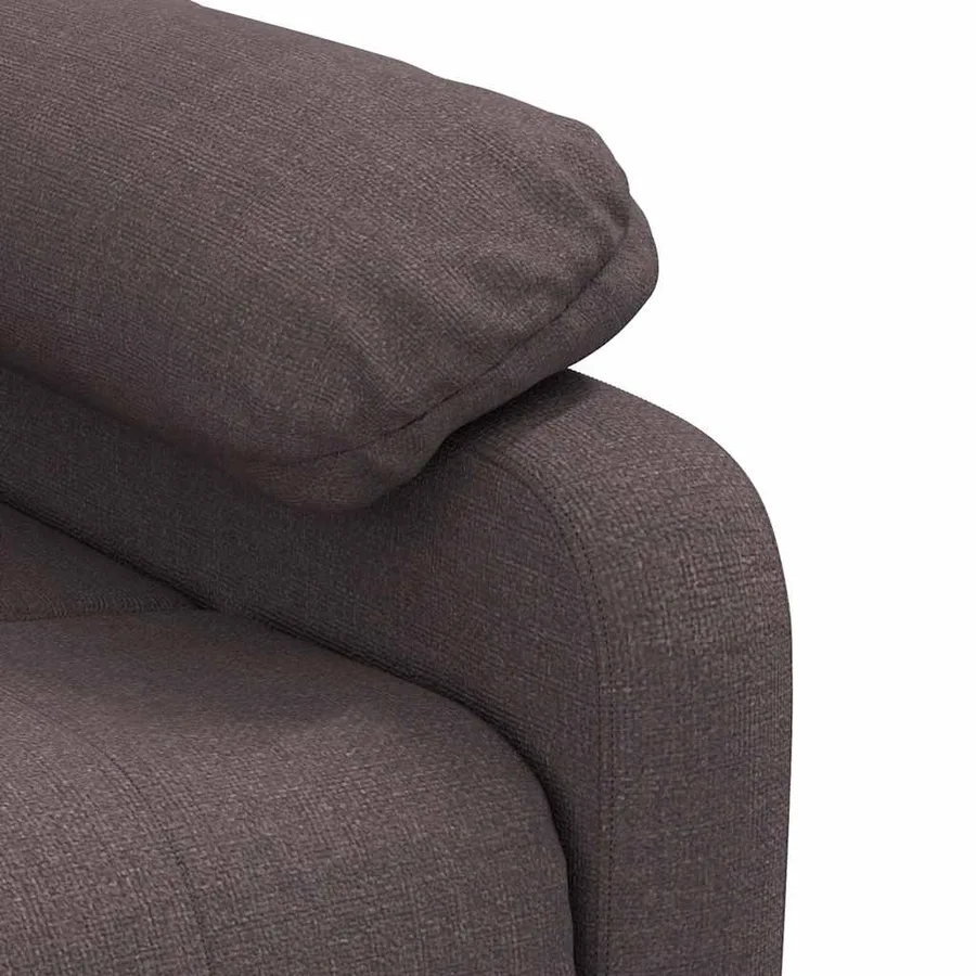 Fauteuil de massage Marron foncé Tissu - 9