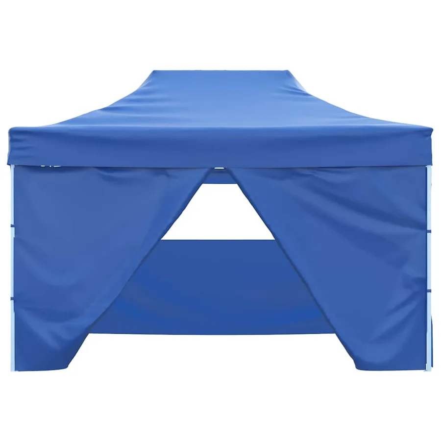 Tente pliable avec 4 parois latérales 3 x 4,5 m Bleu - 5