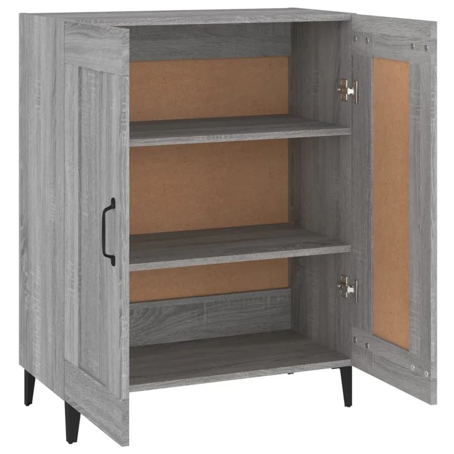 Buffet sonoma gris 69,5x34x90 cm bois d'ingénierie - 7