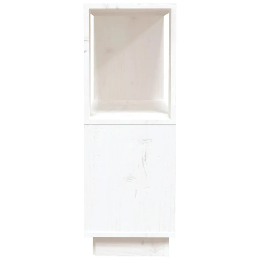 Bibliothèque/Séparateur de pièce Blanc 80x25x70 cm Pin solide - 6