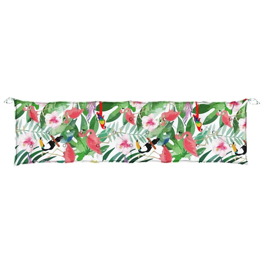 Coussins de banc de jardin lot de 2 multicolore 200x50x7 cm - 6