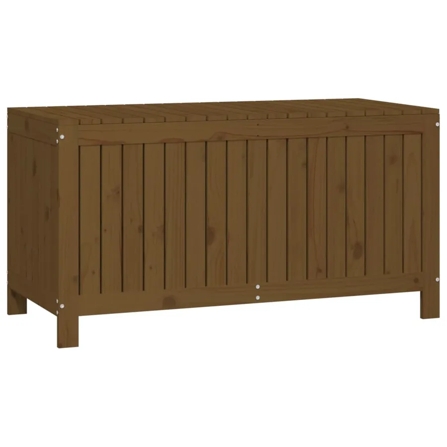 Boîte de rangement de jardin Marron miel 121x55x64 cm Bois pin - 5