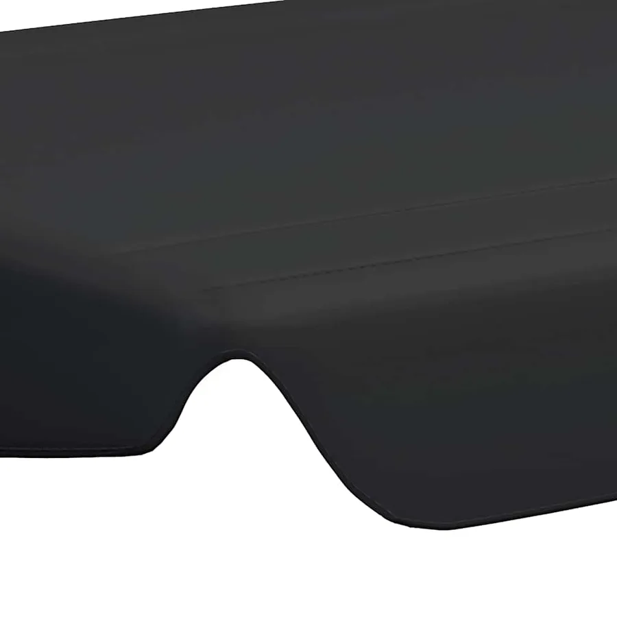 Toit de rechange de balançoire noir 188/168x145/110 cm - 5