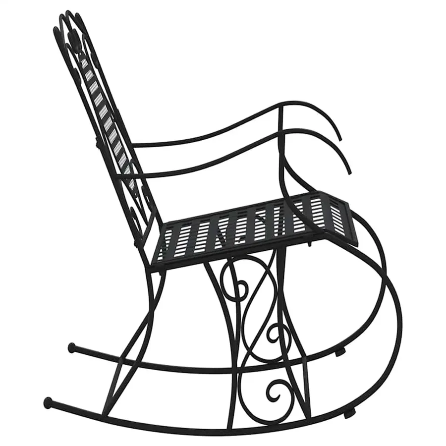 Banc à bascule 84 cm noir acier - 4