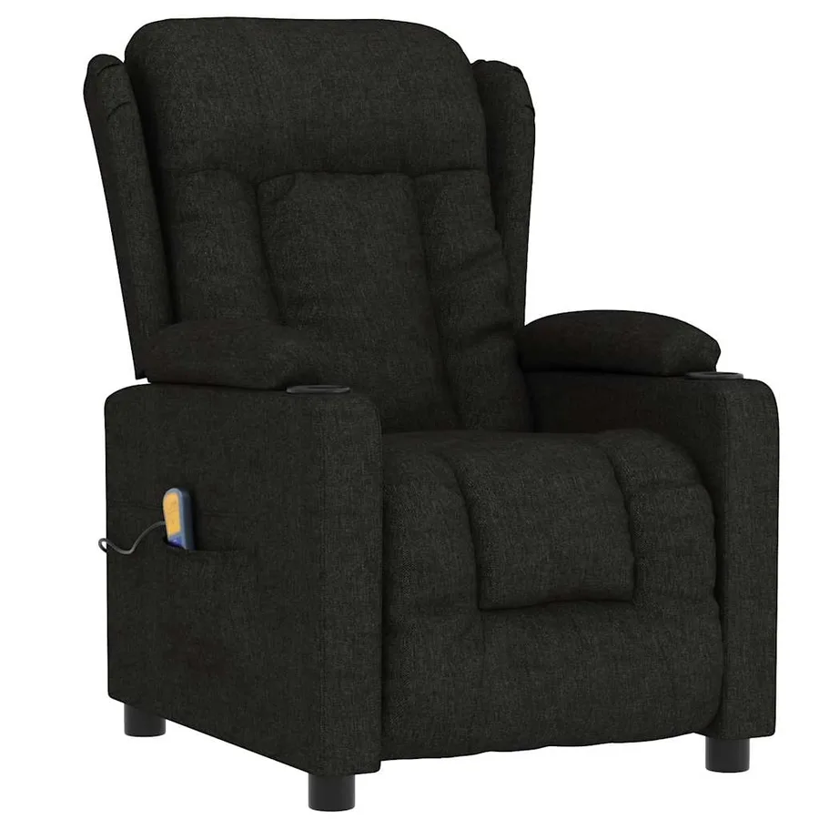 Fauteuil de massage Noir Tissu - 2
