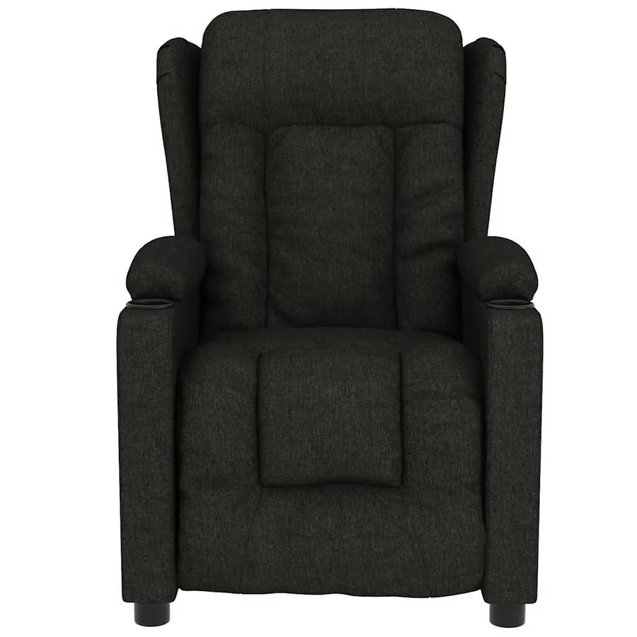 Fauteuil de massage Noir Tissu - 3