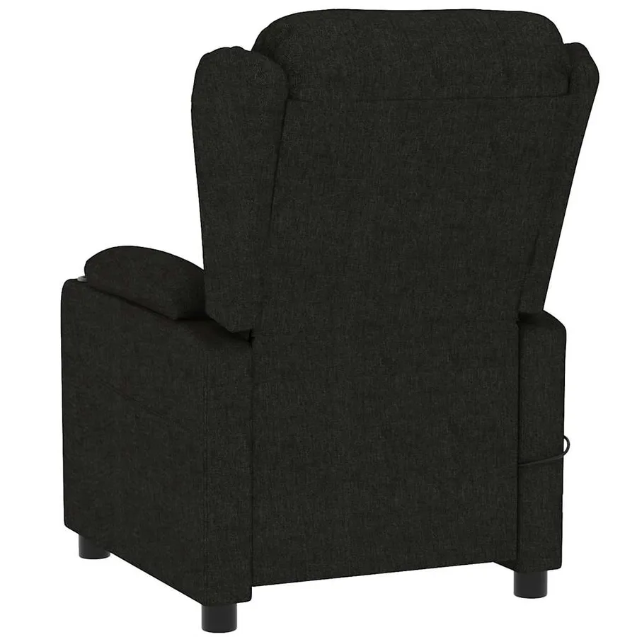 Fauteuil de massage Noir Tissu - 5