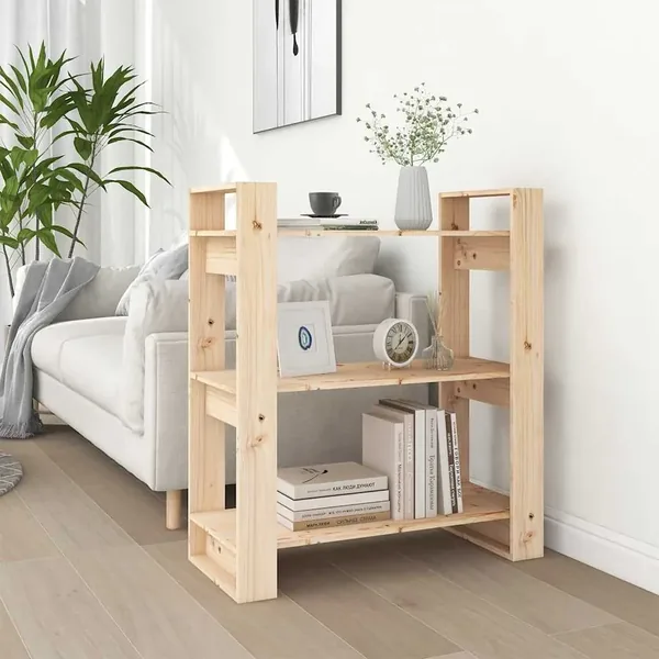Bibliothèque/Séparateur de pièce 80x35x91 cm Bois massif Pin