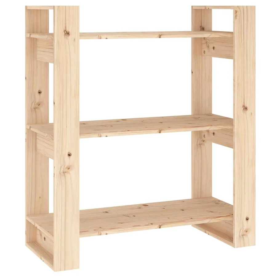 Bibliothèque/Séparateur de pièce 80x35x91 cm Bois massif Pin - 2