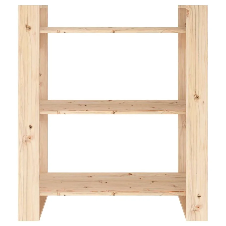 Bibliothèque/Séparateur de pièce 80x35x91 cm Bois massif Pin - 5