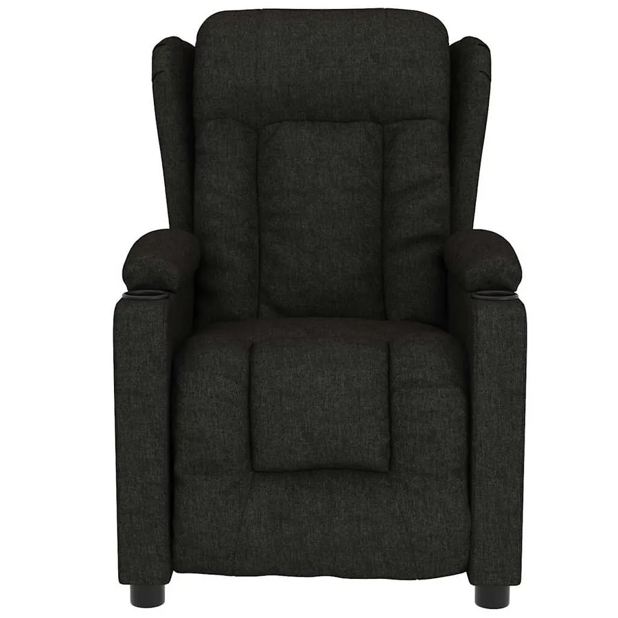Fauteuil électrique de massage Noir Tissu - 4