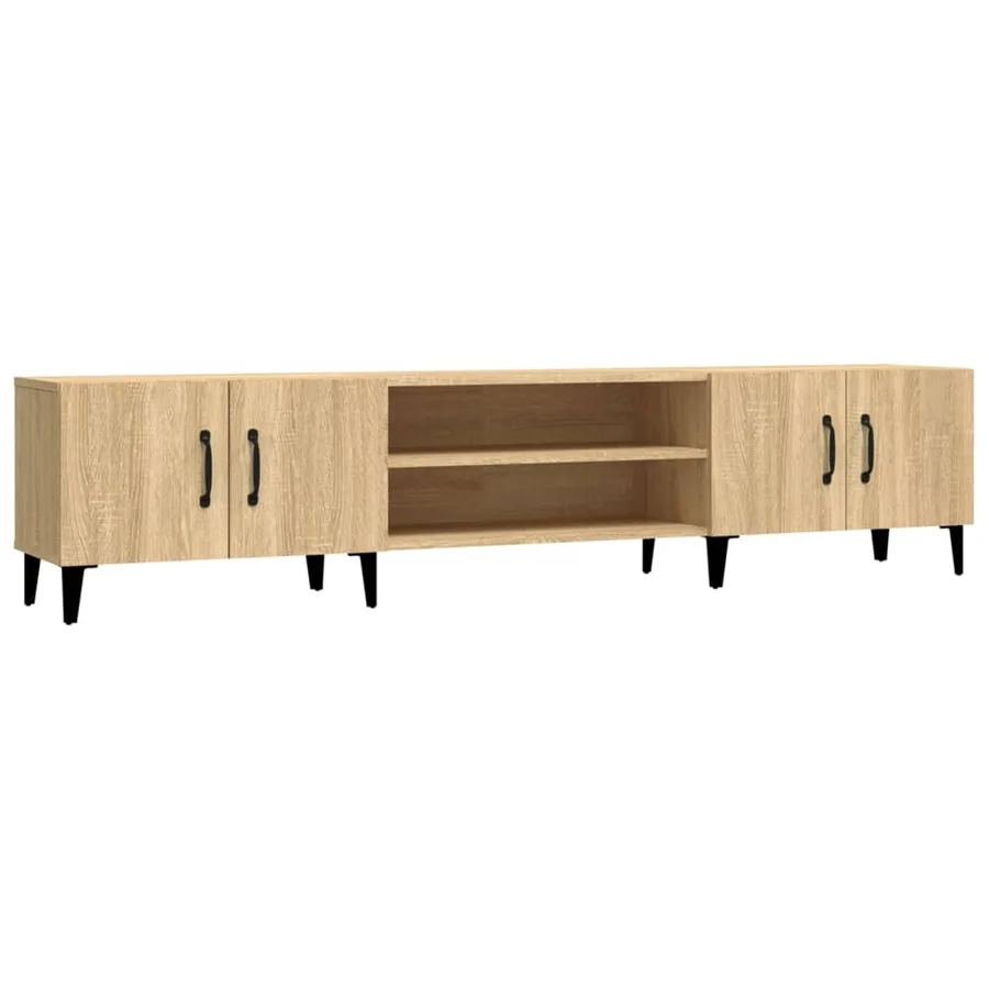 Meuble TV Chêne Sonoma 180x31,5x40 cm Bois d'ingénierie - 2