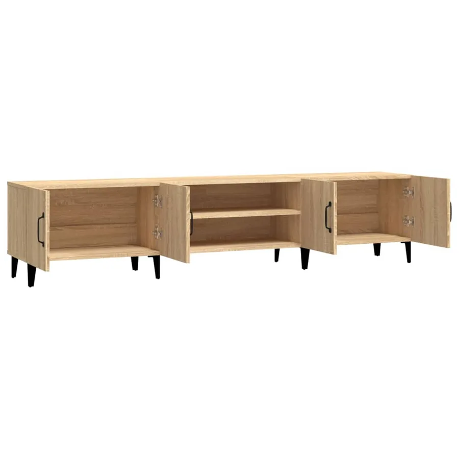 Meuble TV Chêne Sonoma 180x31,5x40 cm Bois d'ingénierie - 7