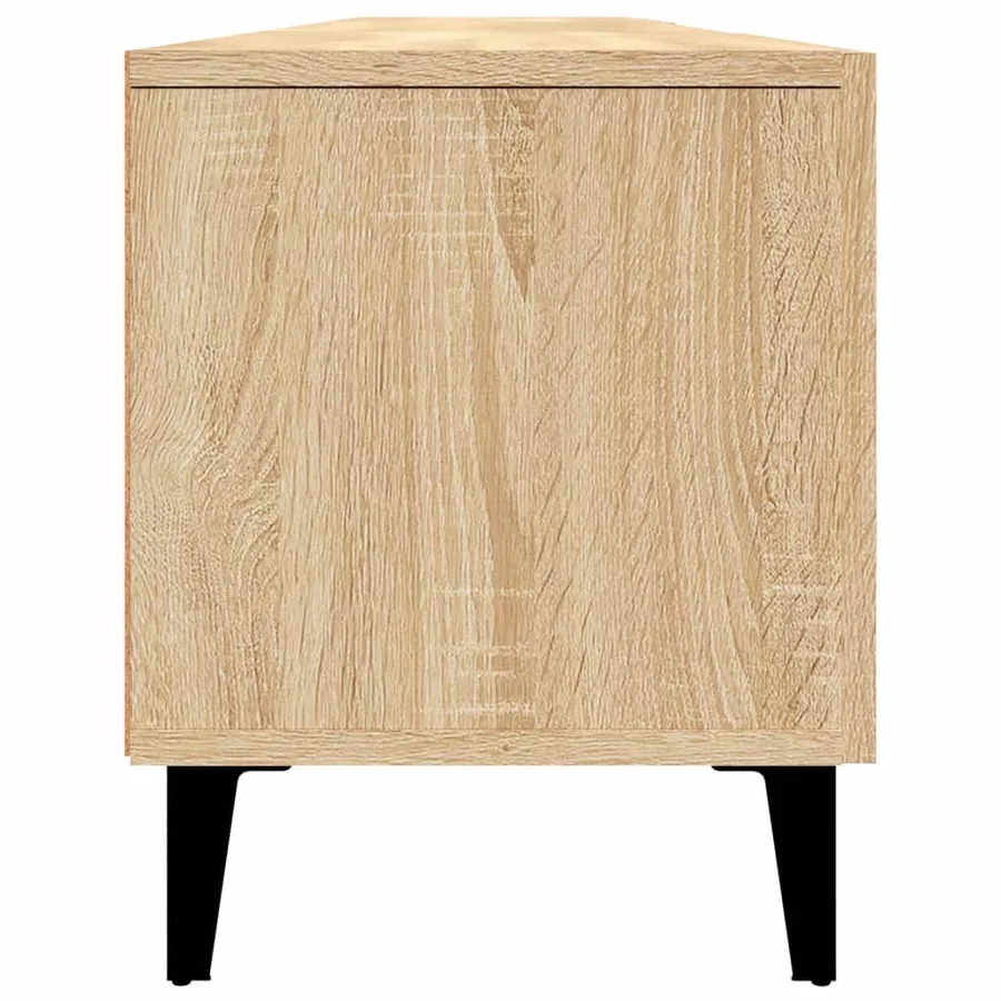 Meuble TV Chêne Sonoma 180x31,5x40 cm Bois d'ingénierie - 8