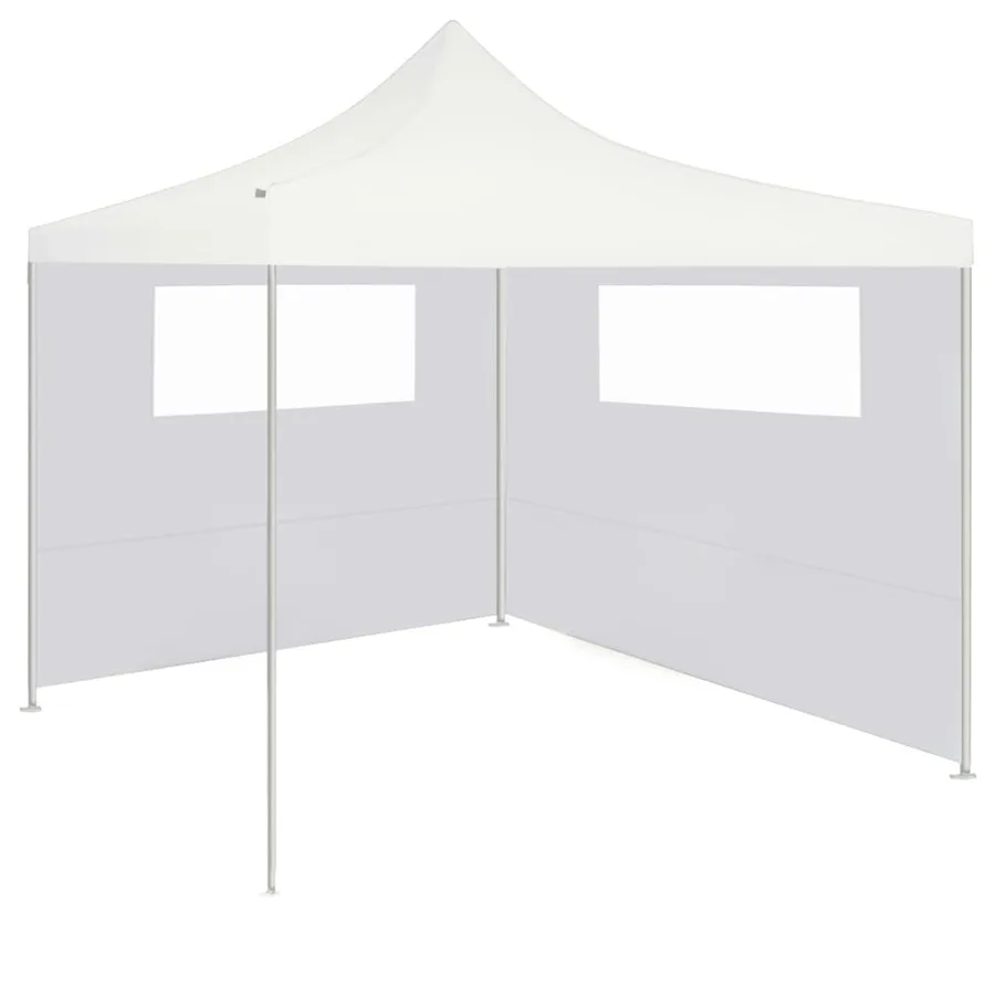 Paroi latérale de belvédère avec fenêtres 6x2 m Blanc - 2