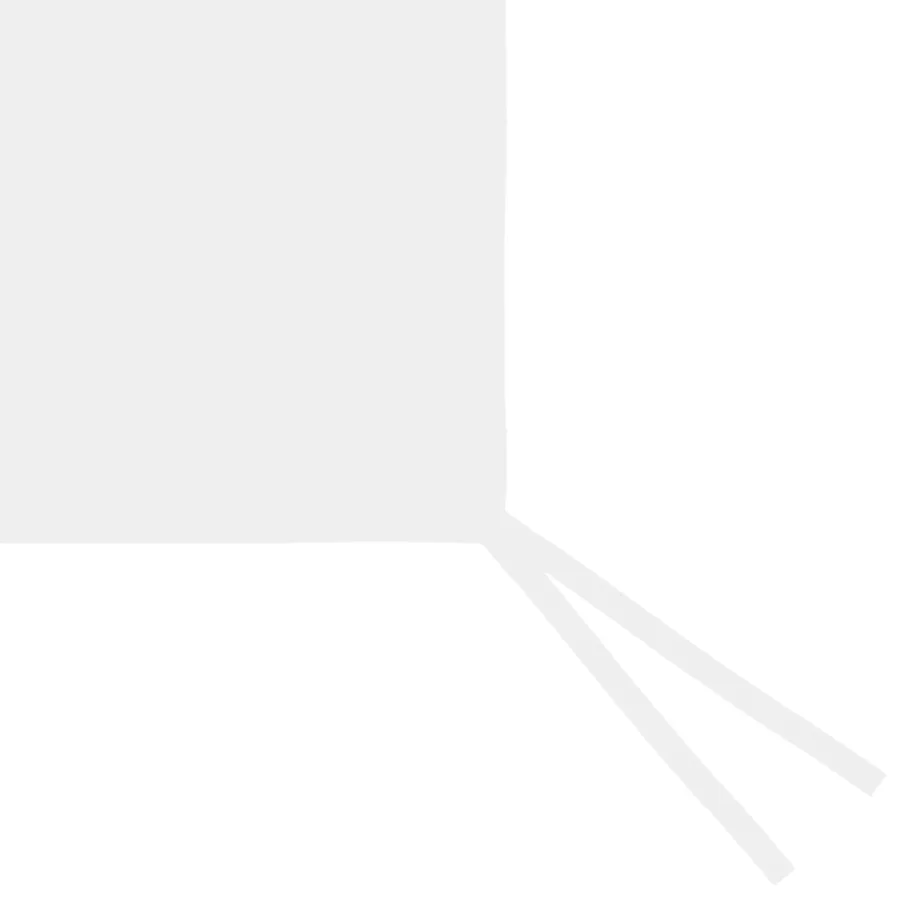 Paroi latérale de belvédère avec fenêtres 6x2 m Blanc - 3