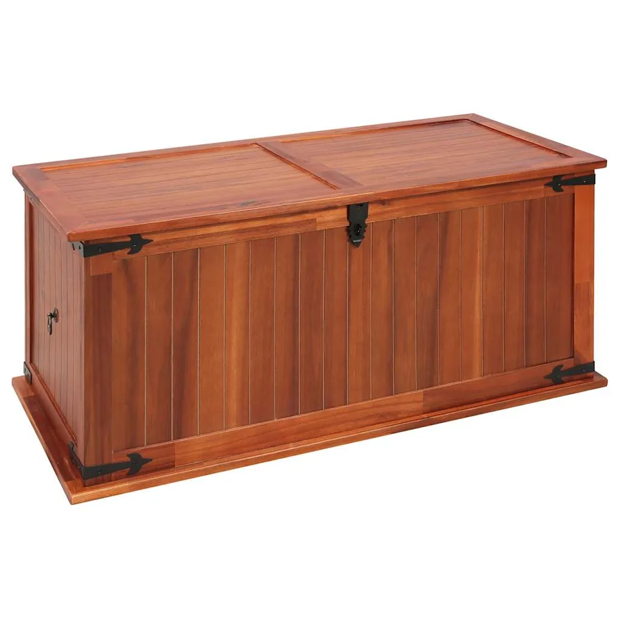 Coffre de rangement 79x34x32 cm Bois d'acacia solide - 2