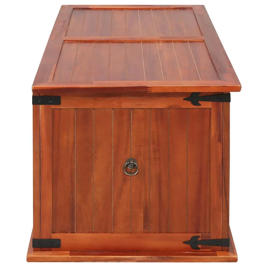 Coffre de rangement 79x34x32 cm Bois d'acacia solide - 5