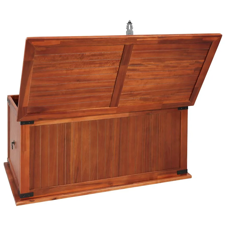 Coffre de rangement 79x34x32 cm Bois d'acacia solide - 7
