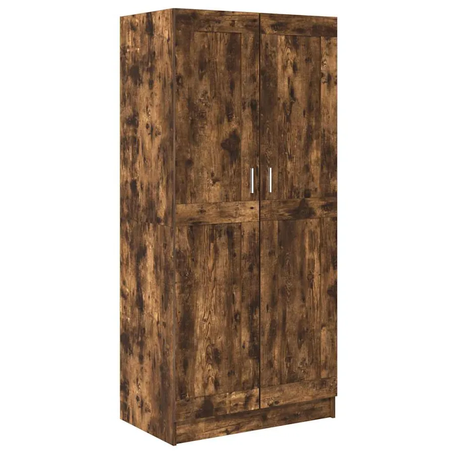 Garde-robe Chêne fumé 82,5x51,5x180 cm Bois d'ingénierie - 2