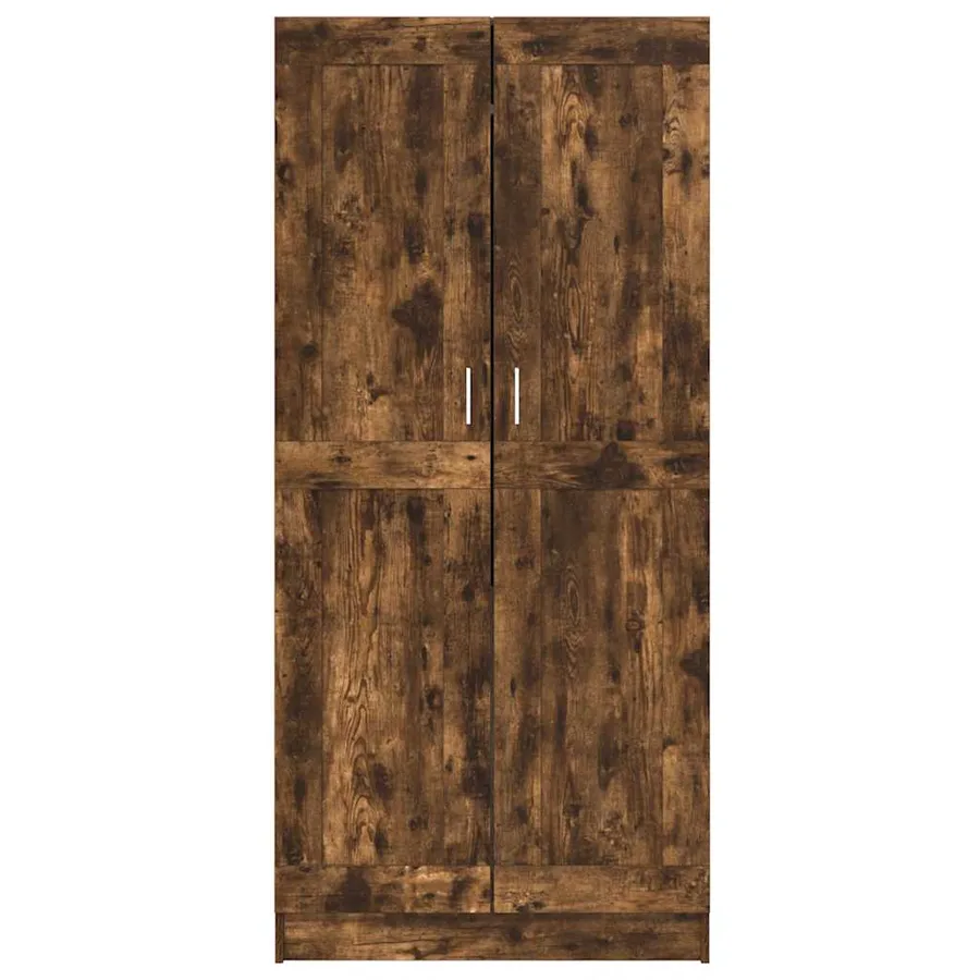 Garde-robe Chêne fumé 82,5x51,5x180 cm Bois d'ingénierie - 6