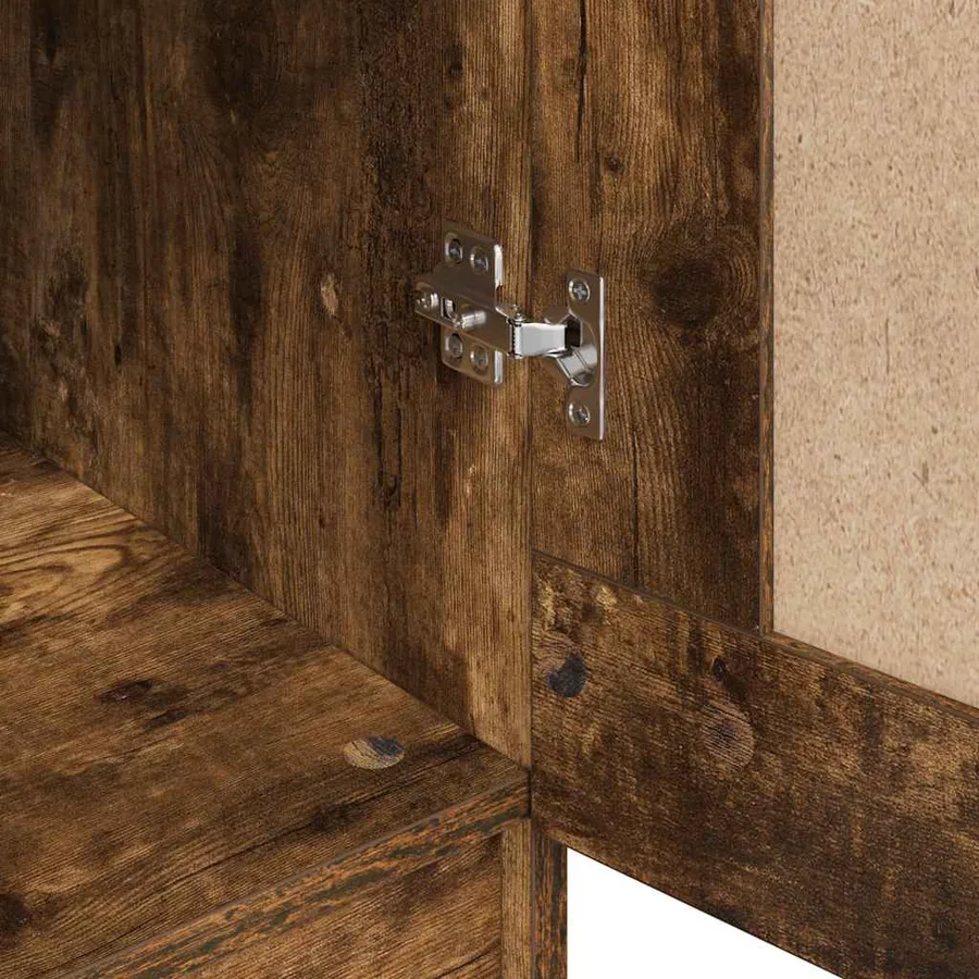 Garde-robe Chêne fumé 82,5x51,5x180 cm Bois d'ingénierie - 8
