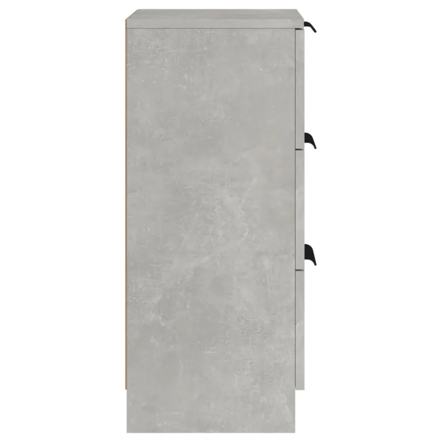 Buffet Gris béton 30x30x70 cm Bois d'ingénierie - 6