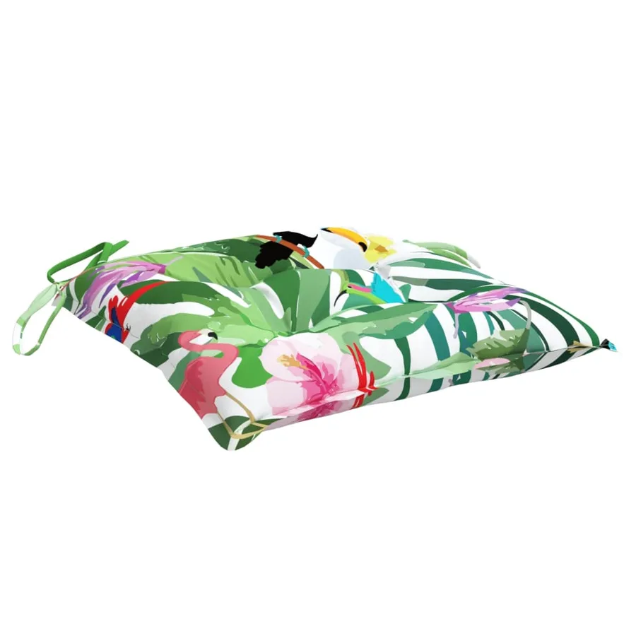 Coussins de chaise lot de 6 multicolore 50x50x7 cm tissu oxford - 5