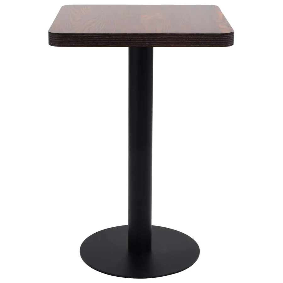 Table de bistro Marron foncé 50x50 cm MDF - 2