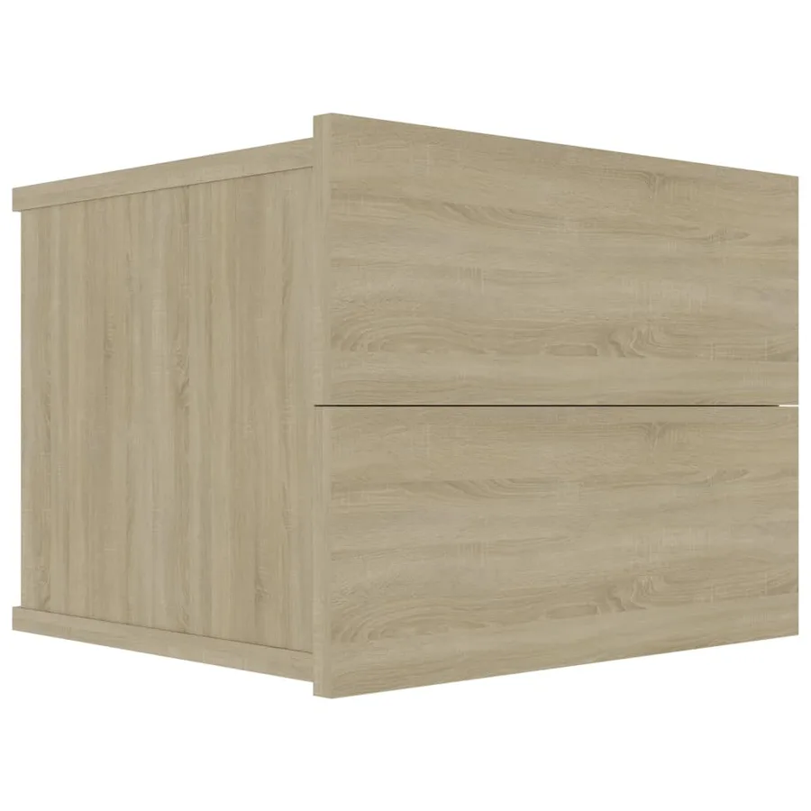 Tables de chevet 2 pcs Chêne sonoma 40x30x30 cm Bois ingénierie - 3