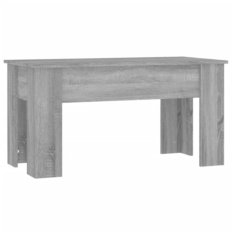 Table basse Sonoma gris 101x49x52 cm Bois d'ingénierie - 5