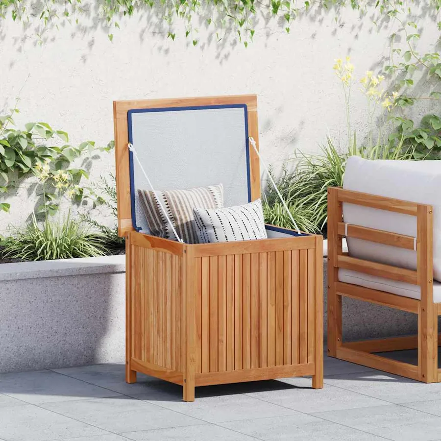 Boîte de rangement de jardin 60x50x58 cm Bois de teck solide