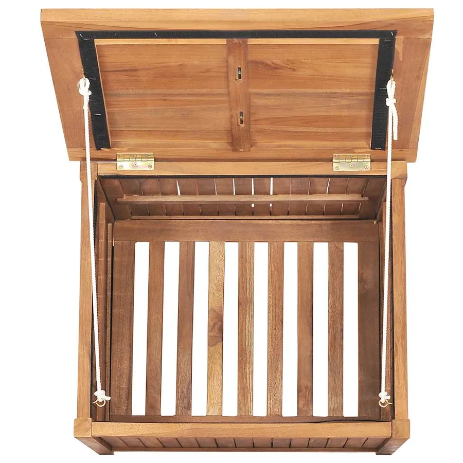Boîte de rangement de jardin 60x50x58 cm Bois de teck solide - 7
