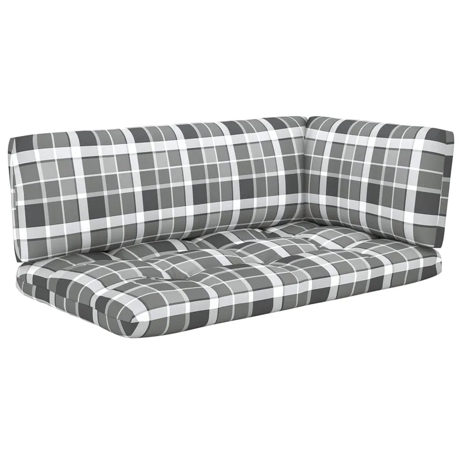 Canapé d'angle palette de jardin Gris Bois de pin imprégné - 3