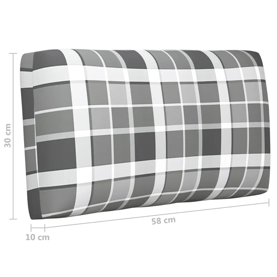 Canapé d'angle palette de jardin Gris Bois de pin imprégné - 8