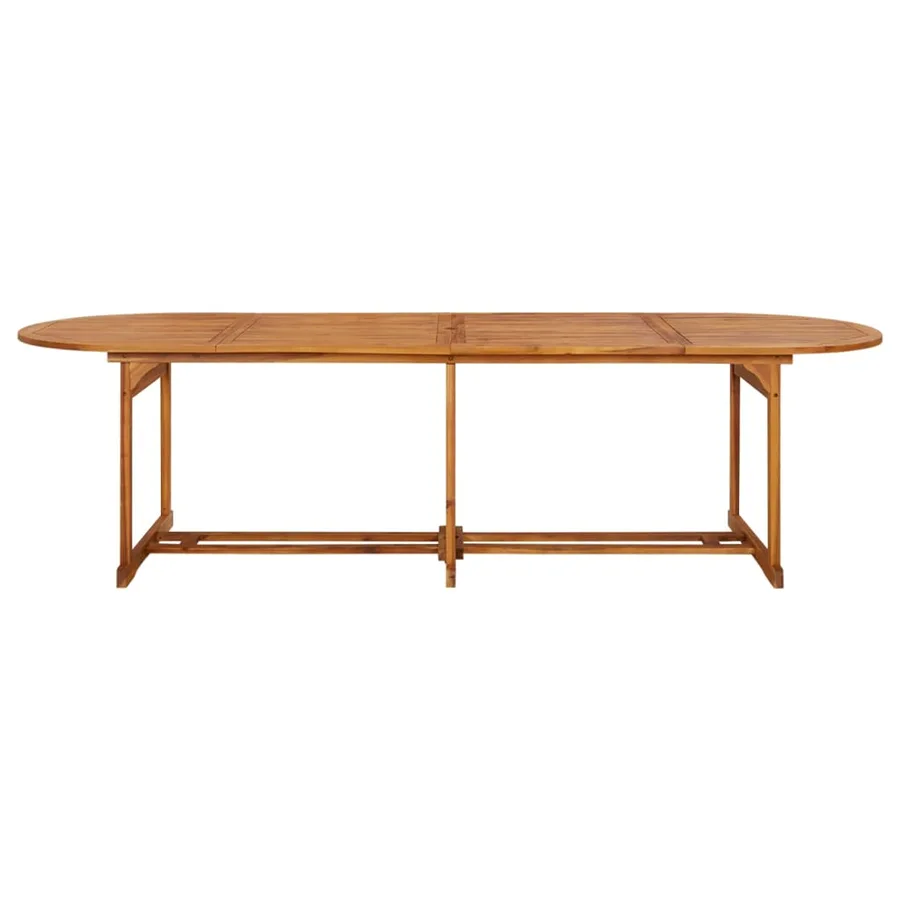 Table à dîner de jardin 280x90x75 cm Bois d'acacia massif - 2