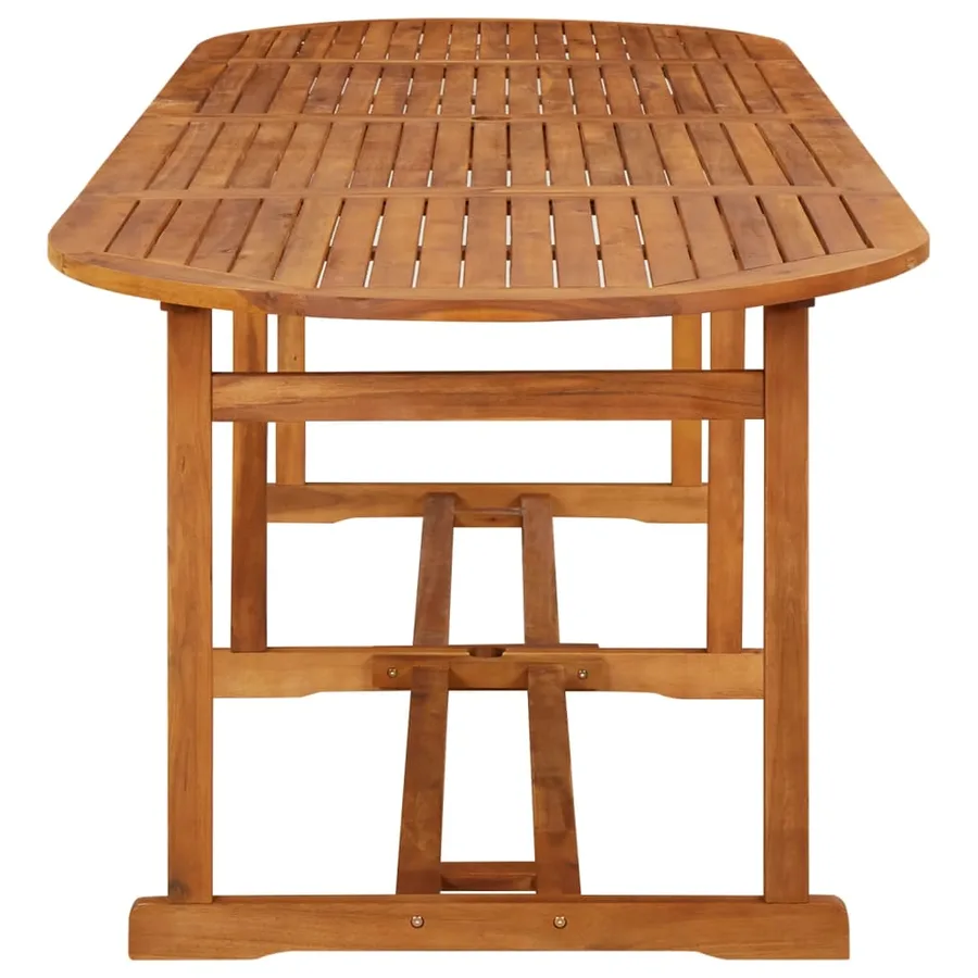 Table à dîner de jardin 280x90x75 cm Bois d'acacia massif - 3