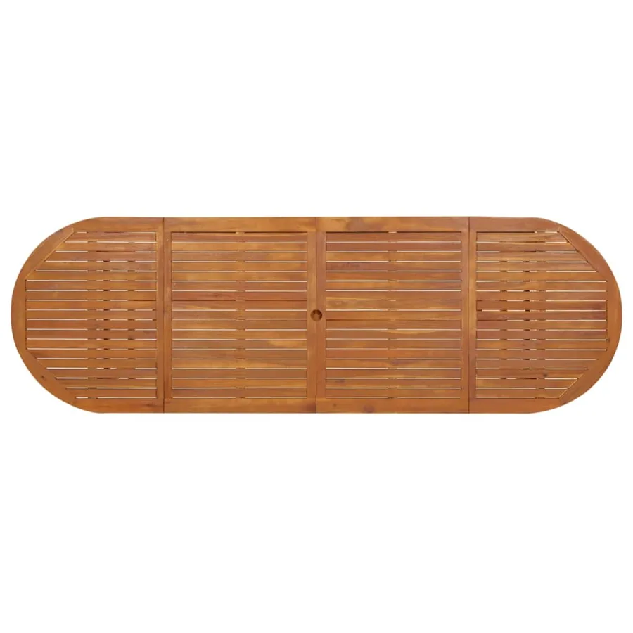 Table à dîner de jardin 280x90x75 cm Bois d'acacia massif - 4