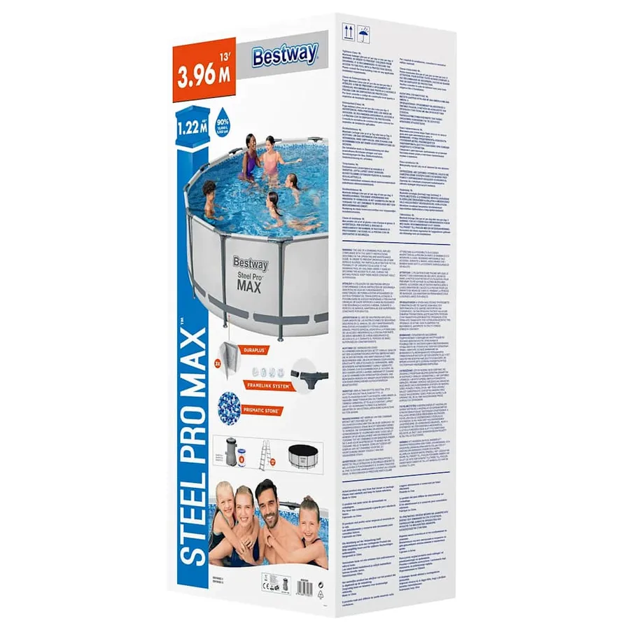 Bestway Ensemble de piscine ronde Steel Pro MAX 396x122 cm - 10