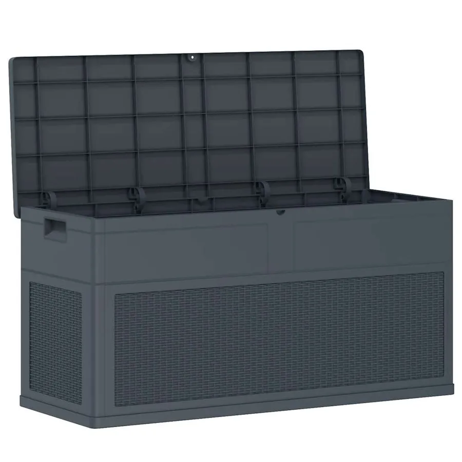 Boîte de rangement de jardin 320 L Anthracite - 4